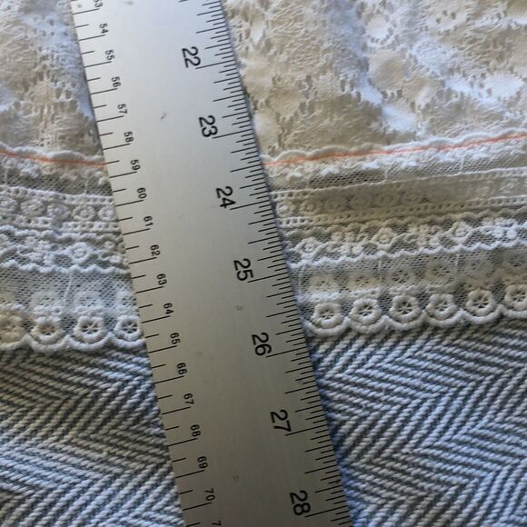 ANTHROPOLOGY One September Small Lace Peplum Sleeveless Top. Preworn, Used - Picture 12 of 16